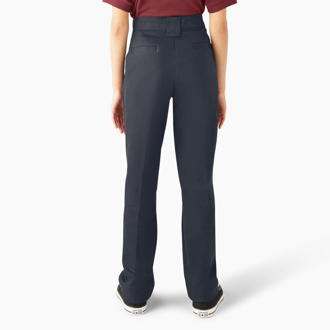 Dickies Mädchen Stretch Slim Straight Hose, 46 Dunkles Marineblau
