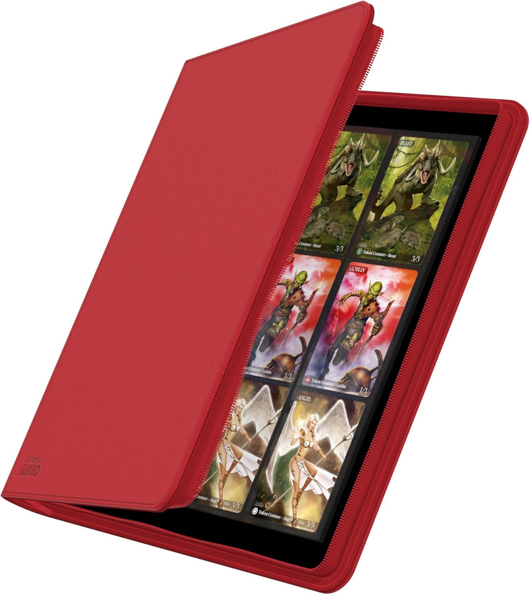 Ultimate Guard UGD010468-12 Pocket QuadRow ZipFolio XenoSkin, rot, Rot