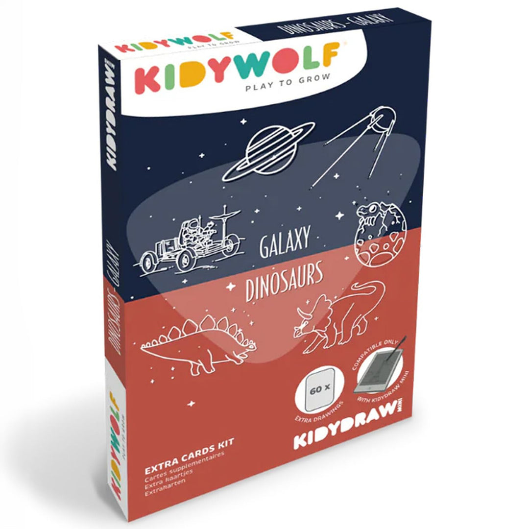 Kidydraw Nachfüllpackung für Zeichnungen – Dinosaurier und Galaxie