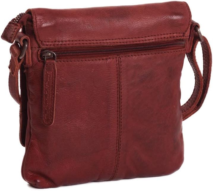 The Chesterfield Brand Leder Umhängetasche Rot Clermont
