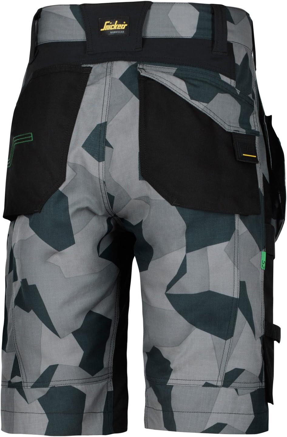 Snickers Workwear 6904 FlexiWork Arbeitsshorts mit Holstertaschen, 1 Stück, 56, schwarz, 69040404056