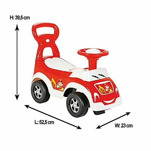Mein erstes Auto Rutscherfahrzeug, Kinderfahrzeug mit Hupe& Staufach&Kippschutz, für drinnen und dra