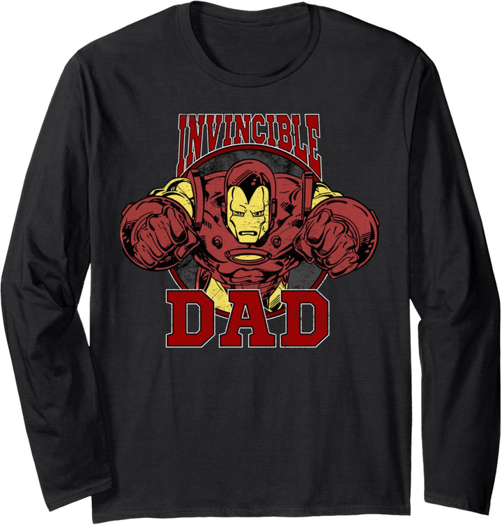 Marvel Iron Man Vatertag Invincible Dad Langarmshirt