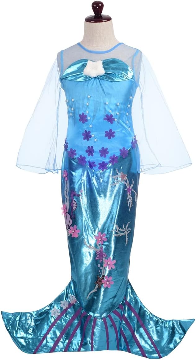 Lito Angels Prinzessin Meerjungfrau Kostüm Kleid Party Verkleidung Cosplay für Kleinkind Mädchen Grö