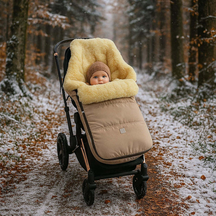 Kaiser Dublas 2.0 Lammfell-Fusssack für Kinderwagen, 95 x 45 cm, Wasserabweisend (ginger), ginger
