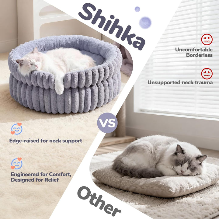 Shikha Katzen-Sofabetten für Hauskatzen, 50 x 20 x 20 cm, grosses Katzenbett, waschbares Kätzchenbet