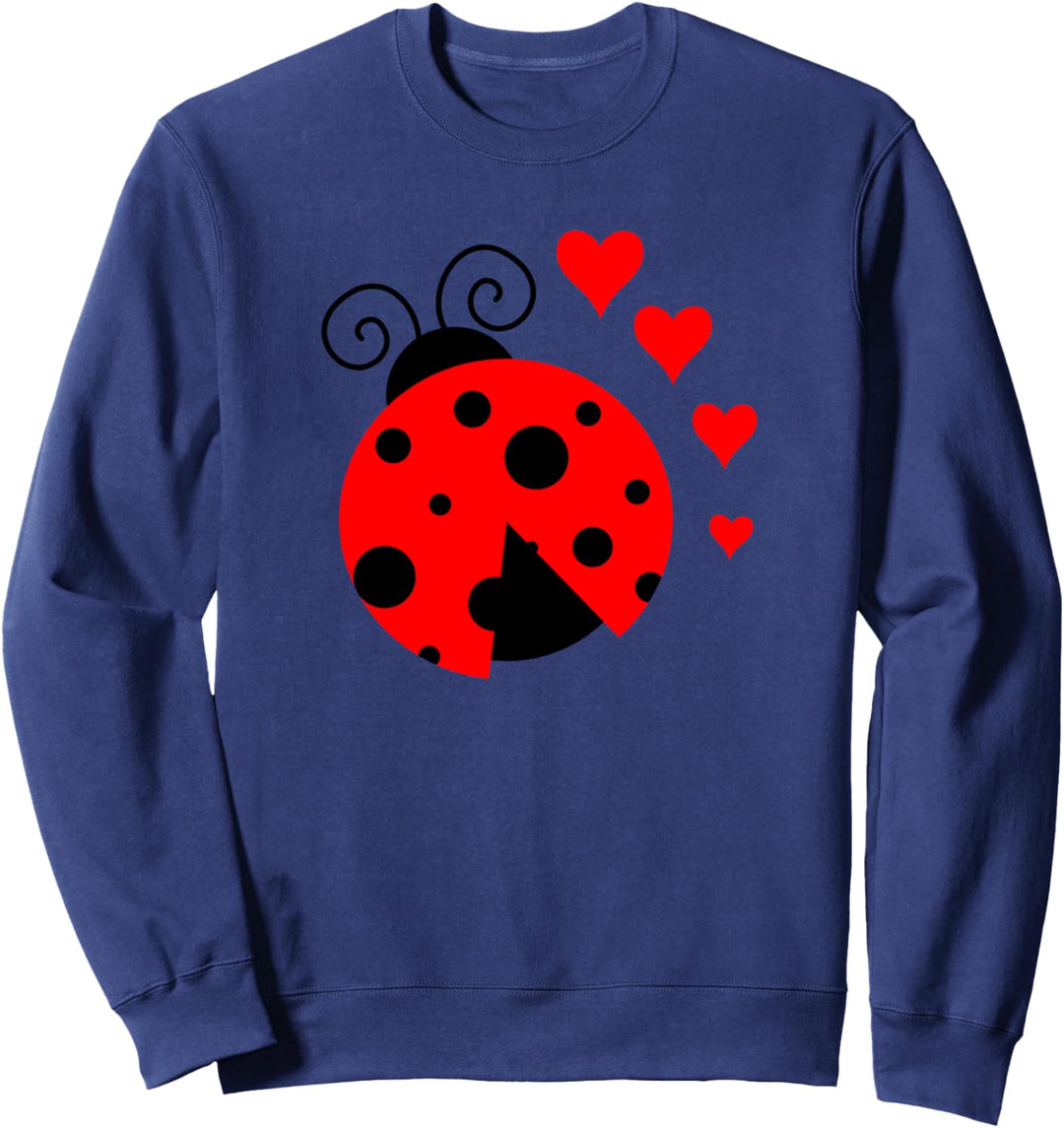 Ladybug Bug Lady Mom Beetle Insect Red Sweatshirt