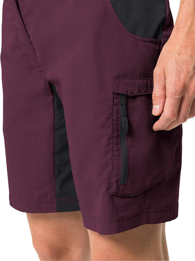 VAUDE Damen Bike Shorts Women's Qimsa Shorty 38 Cassis, 38 Cassis