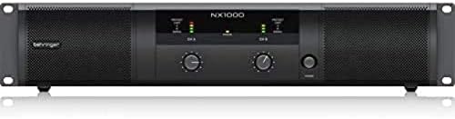 Behringer NX1000 Ultraleichter 1000-Watt-Class-D-Leistungsverstärker mit DSP-Steuerung und SmartSens