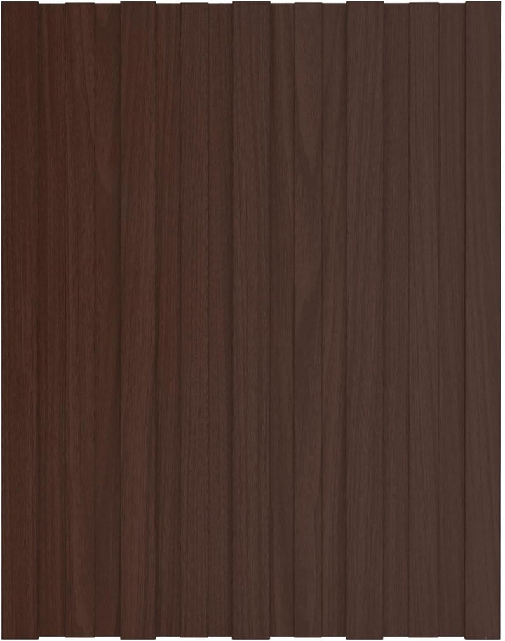 Dachpaneel 12 Stück Braun 60 x 45 cm Verzinkter Stahl, Wellplatten Dach Welldach wetterfest, Wellble