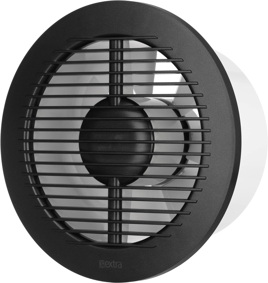 Ø 150mm Anthrazit Badlüfter - Ventilator mit Kugellager - Lüfter für Effiziente Belüftung im Bad Kuc