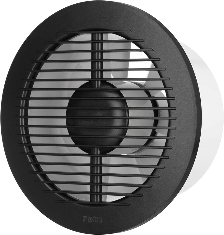 Ø 150mm Anthrazit Badlüfter - Ventilator mit Kugellager - Lüfter für Effiziente Belüftung im Bad Kuc