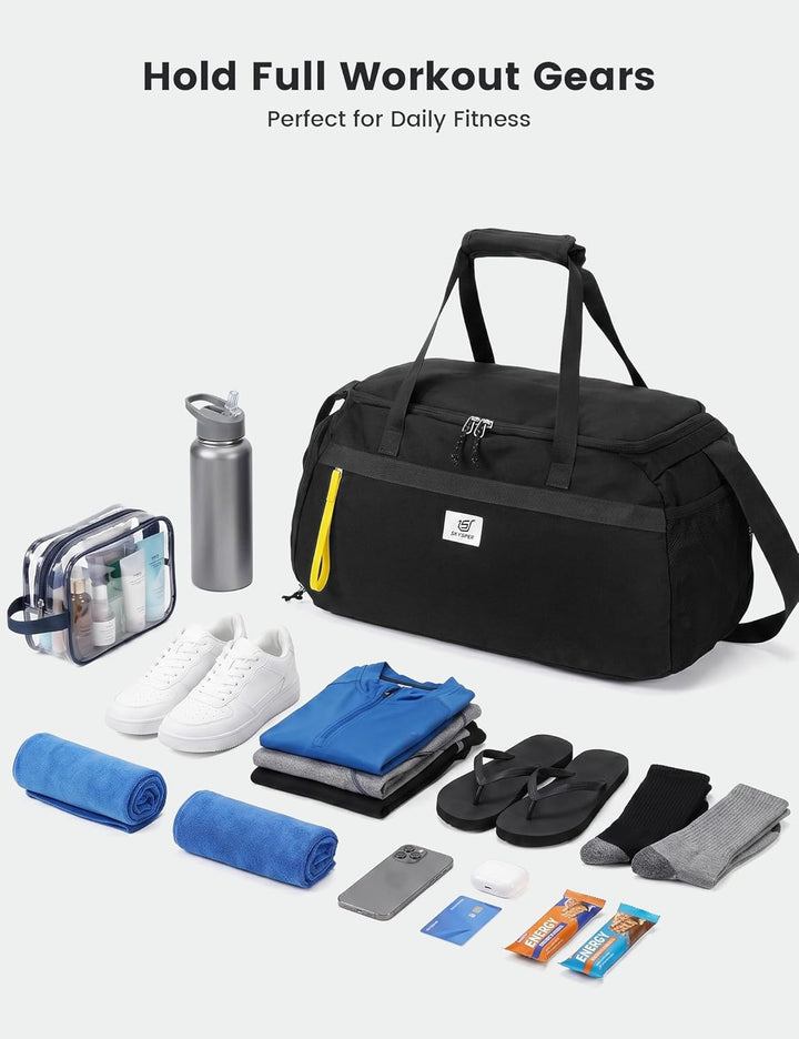 SKYSPER 35L Sporttasche & Reisetasche für Damen Und Herren - mit Schuhfach & Nassfach, Gym Bag & Tra