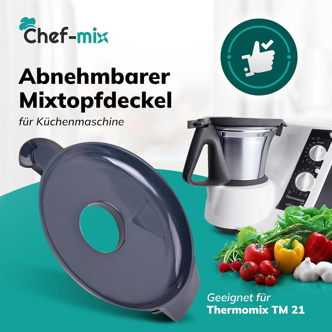 Deckel TM 21 Ersatz für Vоrwerk Thermоmix Mixtopfdeckel - Mixtopf Deckеl für Vоrwеrk Küchenmaschine
