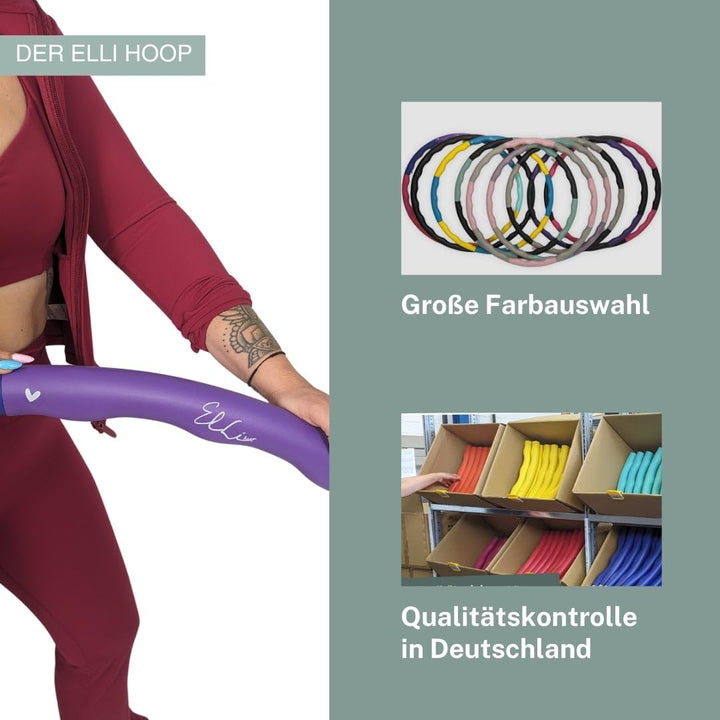 L - DAS ORIGINAL - Hula Hoop Reifen, Gymnastikreifen zum Abnehmen, Fitness für Fortgeschrittene [2,2