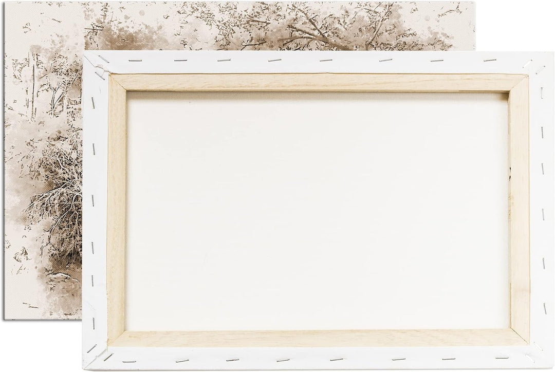 deyoli traditionell japanischer Garten Effekt: Sepia, Format: 80x60 als Leinwandbild, Motiv fertig g