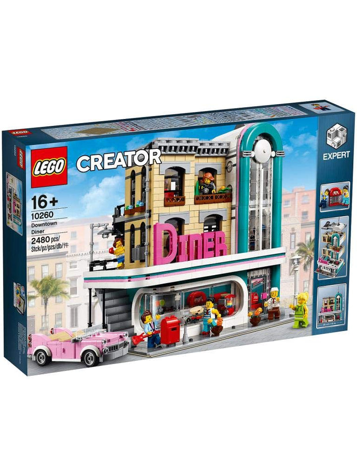 LEGO Creator Expert Downtown Diner 10260 Building Kit, Model Set and Assembly Toy for Kids and Adult
