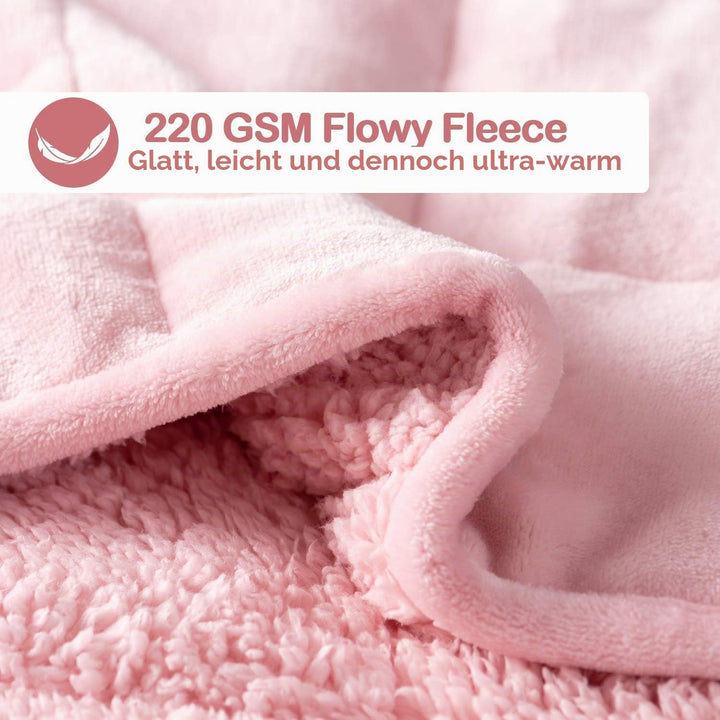 Sivio Gewichtsdecke für Erwachsene, 7 kg, schwere Sherpa-Decke mit weichem Flanell, wendbar, Queen-S