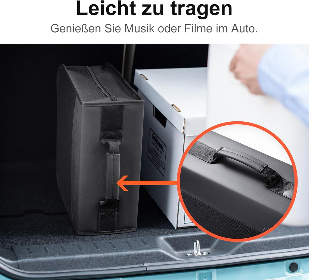 SANWA CD Tasche, 512 Kapazität DVD Blu-ray Mappe zur Aufbewahrung, Hartschale Film Medien CD Hüllen