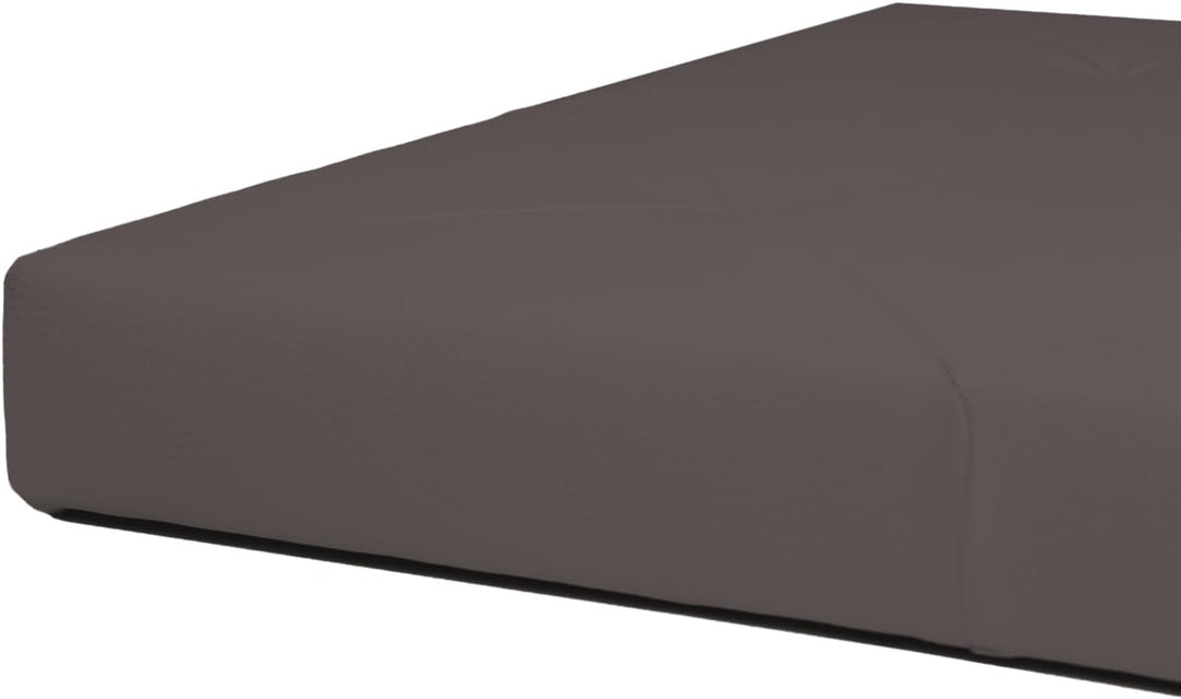 P17 - KOPFTEIL | Rückenlehne aus Kunstleder | Farbe Dunkelgrau | Diamantnaht | Abmessungen L.160 H.6