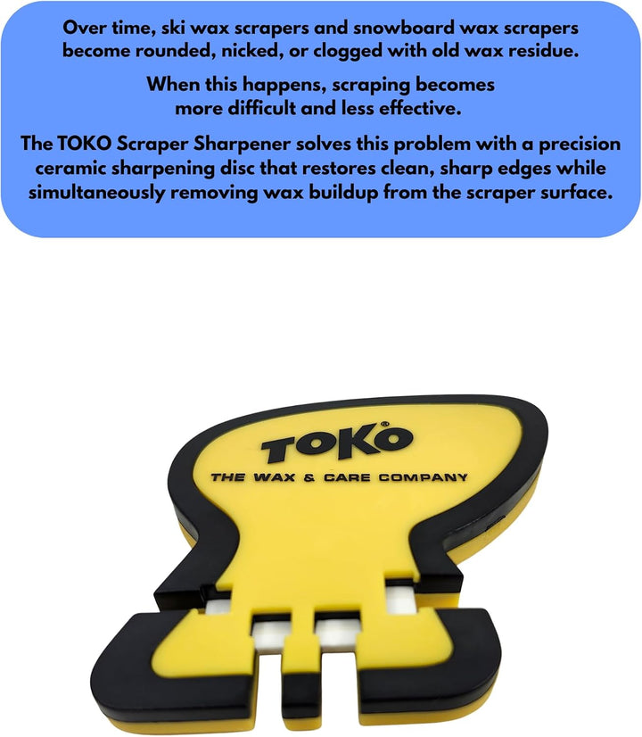 Toko Reparatur Tool Scraper Sharpener Gelb/Schwarz, Gelb/Schwarz