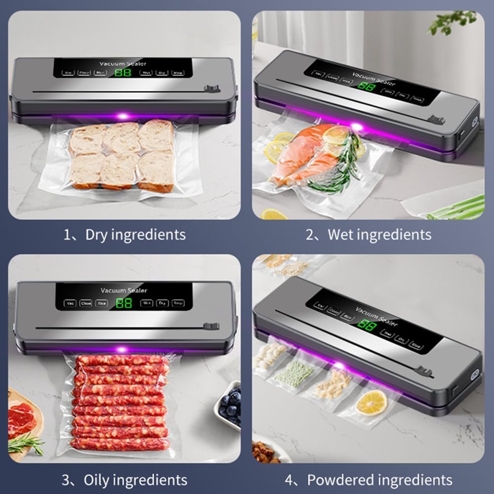 Vakuumverpackungsmaschine, multifunktionale Lebensmittelverpackung, Haushalts-Vakuumiergerät mit 10