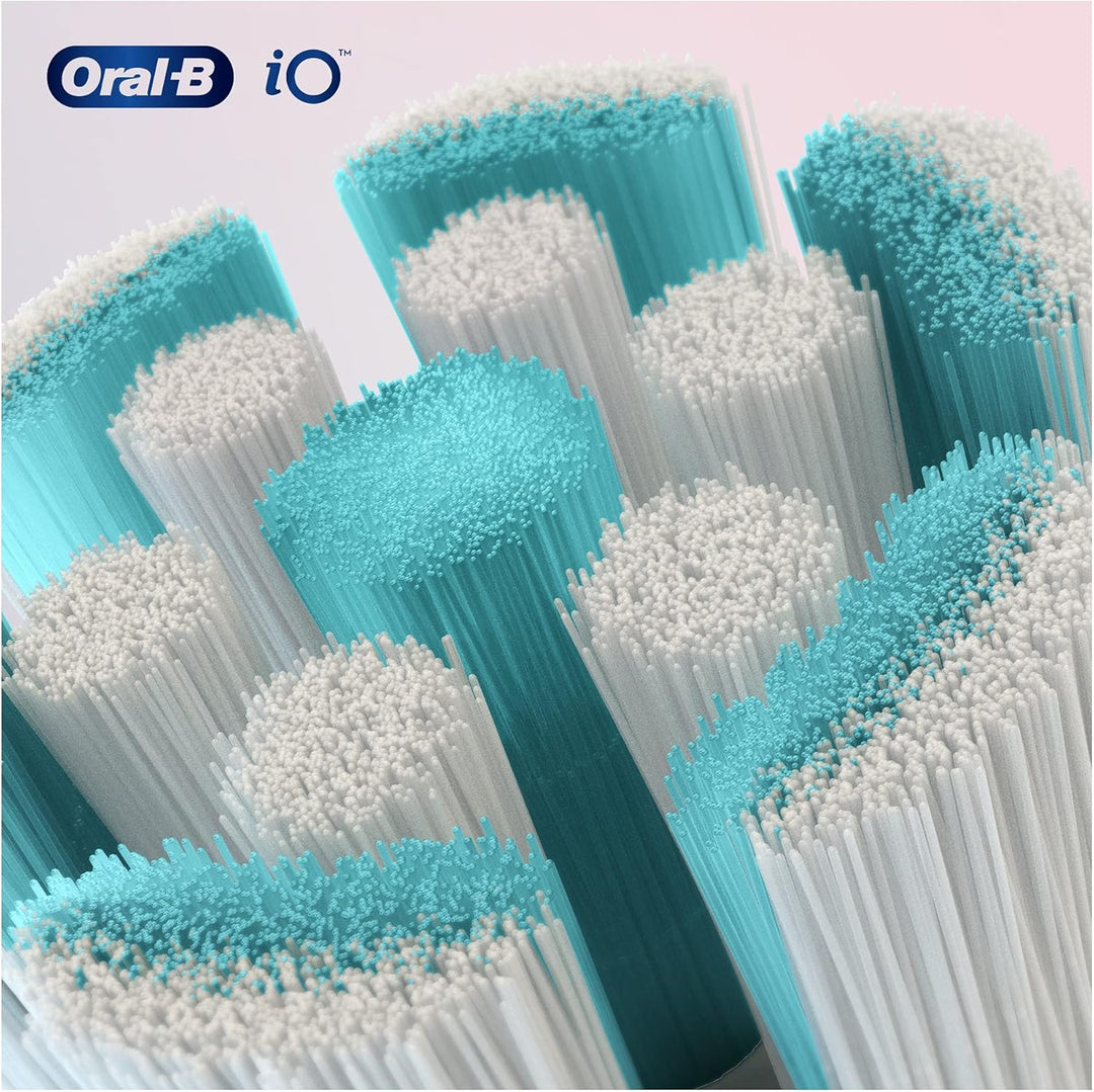 Oral-B iO Sanfte Reinigung Aufsteckbürsten für elektrische Zahnbürste, 4 Stück, sanfte Zahnreinigung