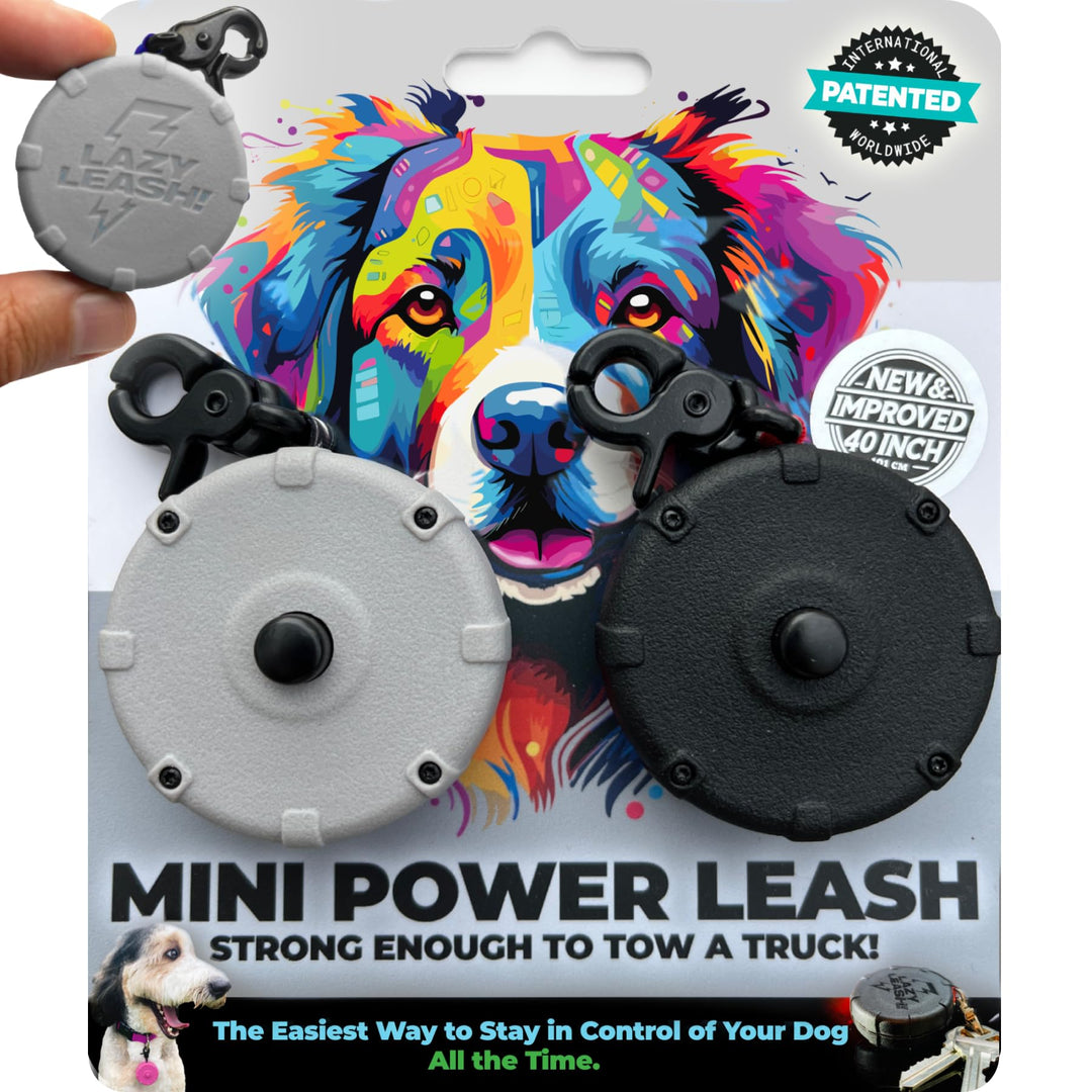 Mini-Power-Leinen-Set zum Anklipsen – 2-teilig, robust, leicht, kompakt, langlebig, wasserdicht, tra
