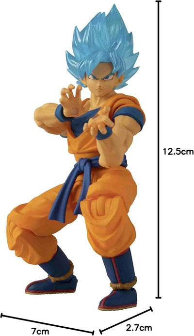 BANDAI Dragon Ball Evolve Blue Goku Anime-Figur, Dragon Ball Super Blue Goku Anime-Spielzeugfigur, A