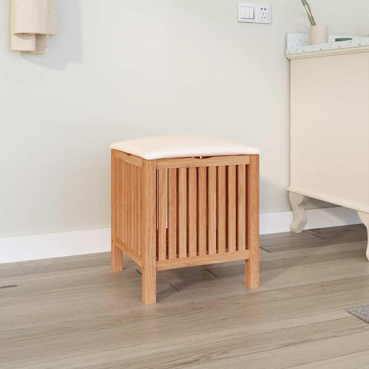 vidaXL Badhocker, Hocker für Badezimmer, Wäschekorb mit viel Stauraum, Badezimmerhocker Duschhocker