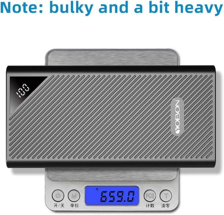 Powerbank tragbares Handy-Ladegerät 30000mAh hohe Kapazität externer Backup-Akku 4 USB-Anschlüsse, s