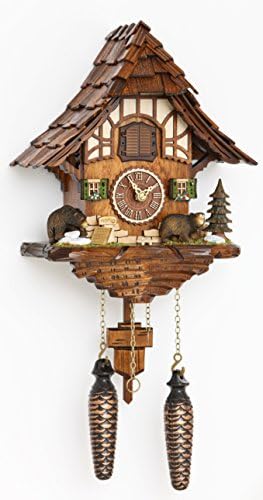 Trenkle Quarz Kuckucksuhr Schwarzwaldhaus mit Musik TU 4201 QM