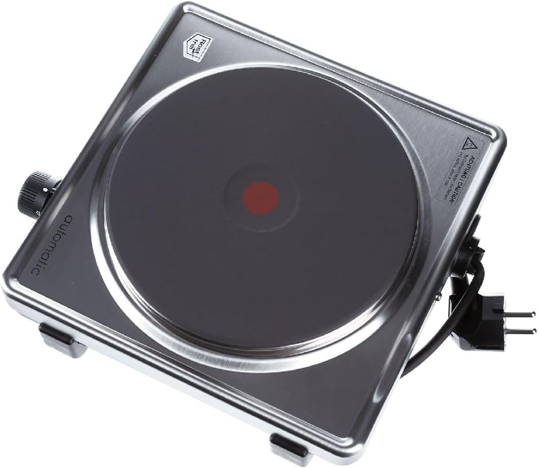 ROMMELSBACHER Automatik Einzelkochplatte AK 2099/E - Gehäuse aus Edelstahl, Gussheizplatte 180 mm -