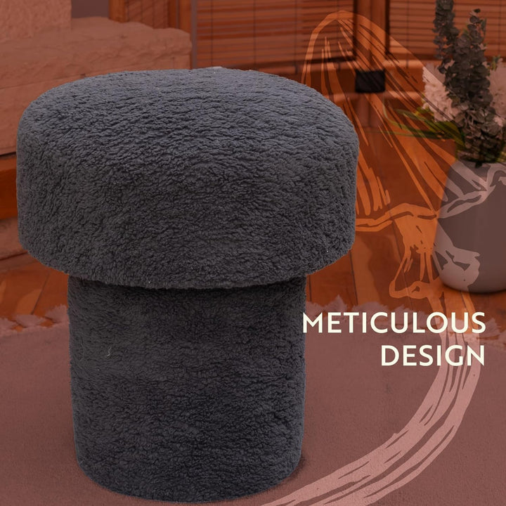 Dekorist Pilz Pouf Hocker, Dekorativ Sitzpouf, Sitzpuff, Fusshocker, Puff Hocker für Wohnzimmer, Out
