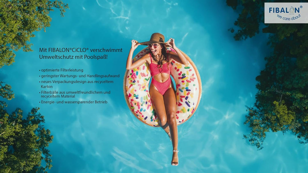 FIBALON® CiCLO® Pool Premium Filterbälle für Sandfilteranlagen 12 Netze nachhaltiges umweltfreundlic