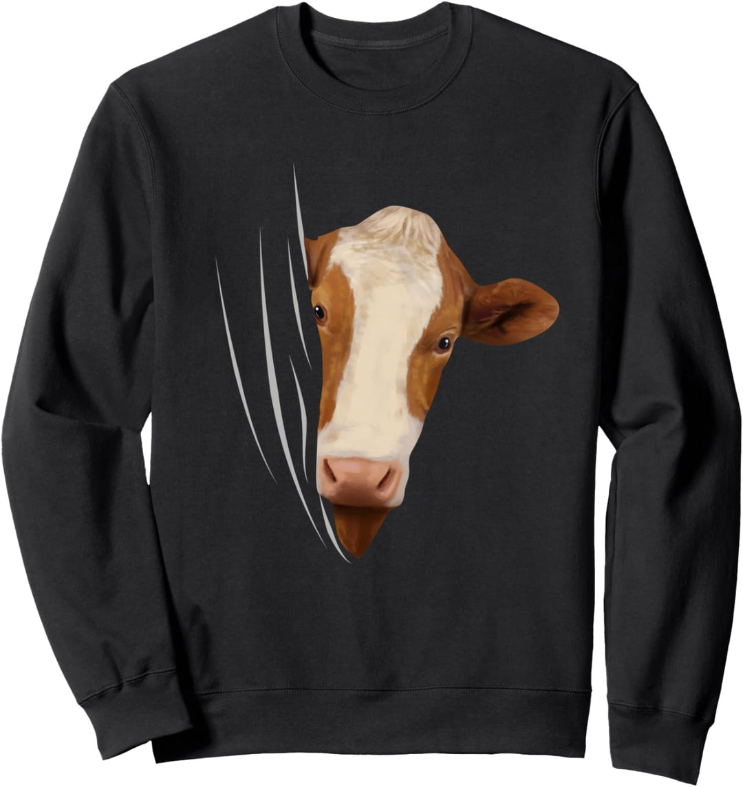 Kuh aus Kleidung Bauer Kinder Landwirt Geschenk Outfit Kuh Sweatshirt