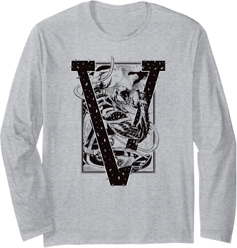 Marvel V is for Venom Langarmshirt