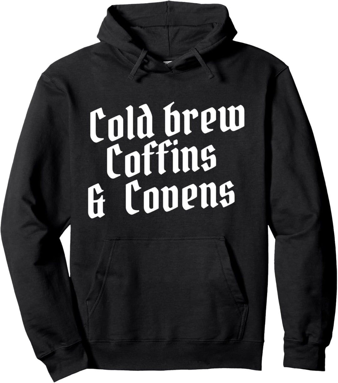 Halloween Cold Brew Kaffee Trinker Barista Särge Coven Fans Pullover Hoodie