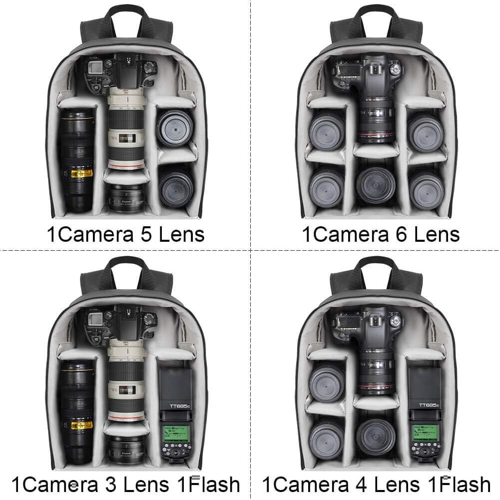 CADeN Kamerarucksack Camera Backpack Wasserabweisend Kameratasche Fototasche Kompatibel mit Sony Can
