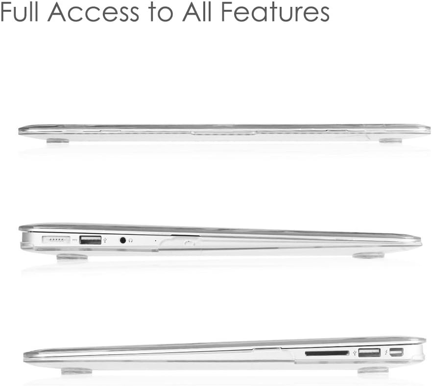Fintie Hülle Kompatibel mit MacBook Air 13 (2010-2017) A1466/A1369, Ultradünne Plastik Hartschale Sc