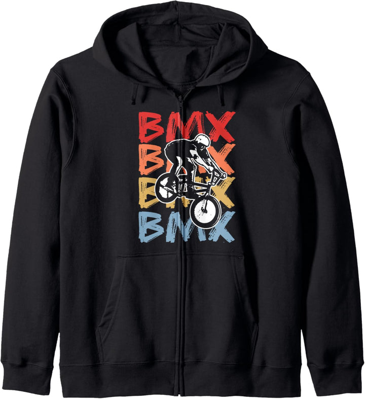 Vintage BMX Biker Geschenk Freestyle Stunt BMX Kapuzenjacke