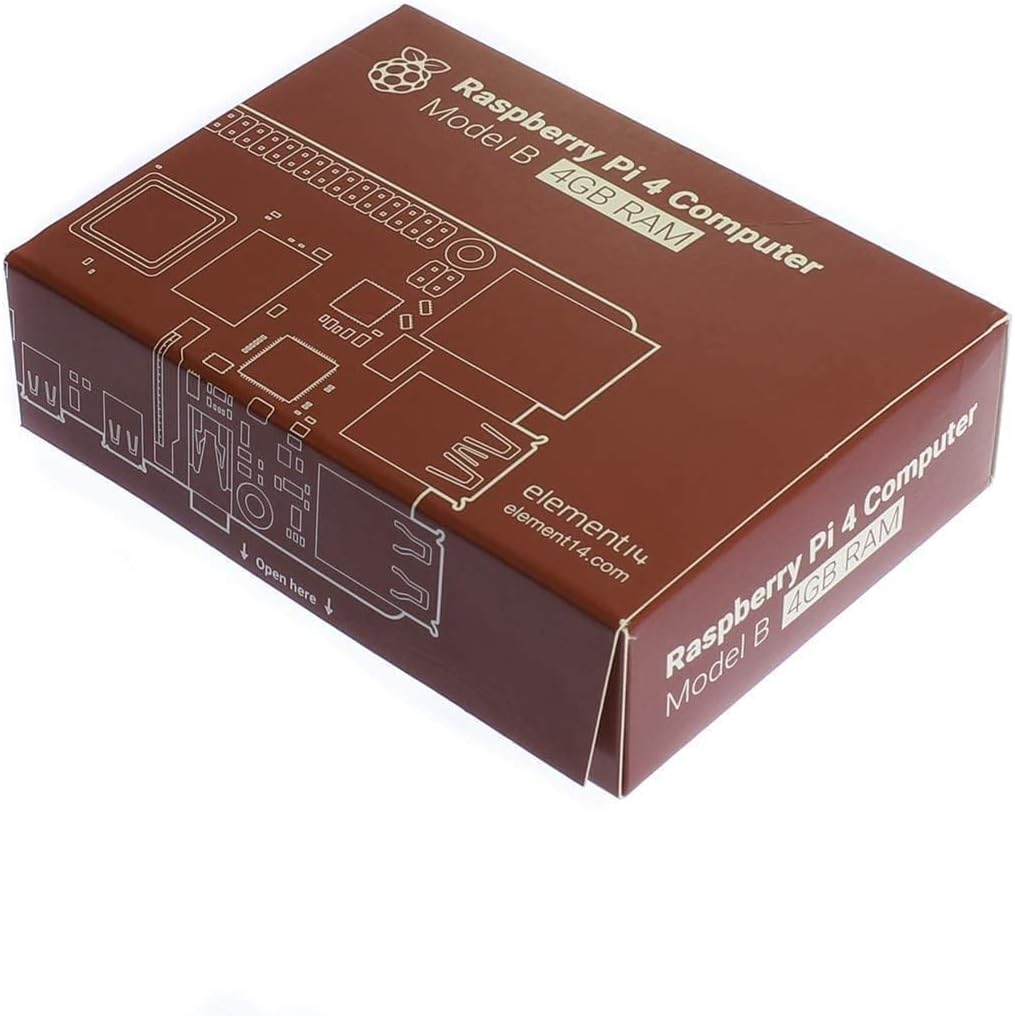 Raspberry Pi 4 Modell B; 4 GB, ARM-Cortex-A72 4 x, 1,50 GHz, 4 GB RAM, WLAN-ac, Bluetooth 5, LAN, 4