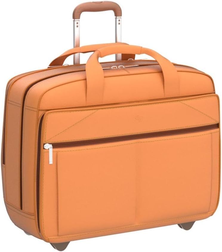 Solo Walker 15,6 Zoll Roll-Laptoptasche, Einheitsgrösse, Walker Leder Rolling Laptop Tasche, hautfar