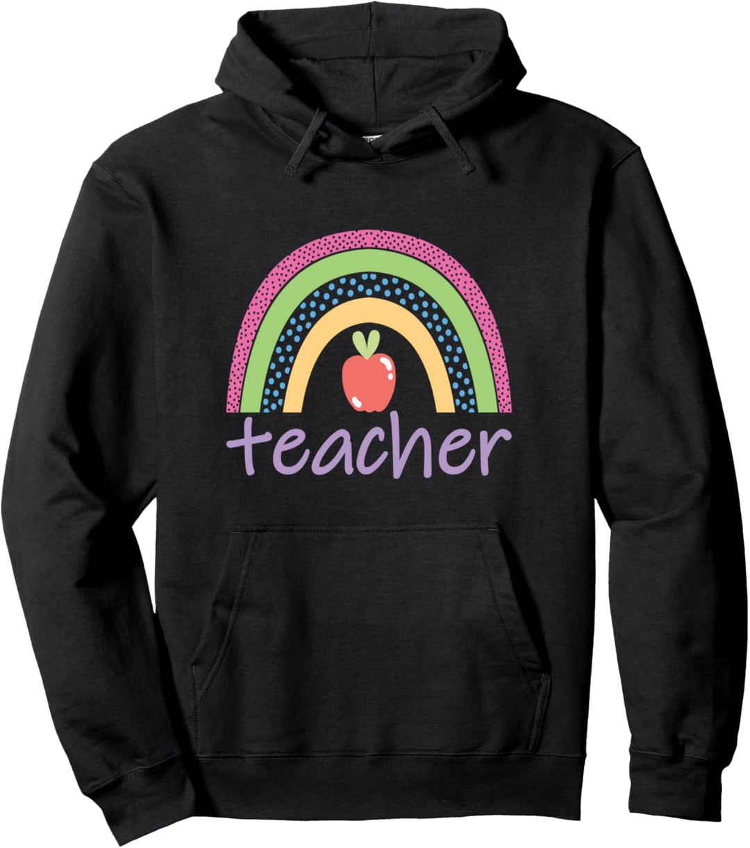 Lehrer, Frauen, Boho-Regenbogen, Schulanfang, Lehrer Pullover Hoodie
