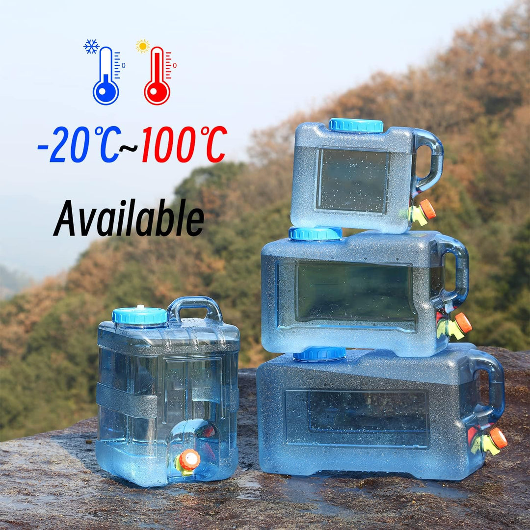 Sparkstarses Wasserbehälter mit Hahn, 5-22L Kunststoff Wasserkanister, BPA-frei Camping Wasserkanist