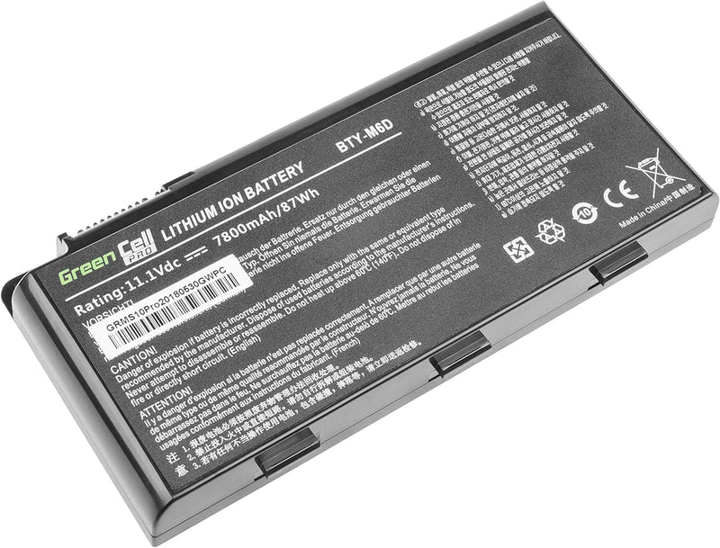 Green Cell PRO Serie BTY-M6D Laptop Akku für MSI GT60 GT660 GT680 GT683 GT70 GT780 GX660 GX680 (Orig