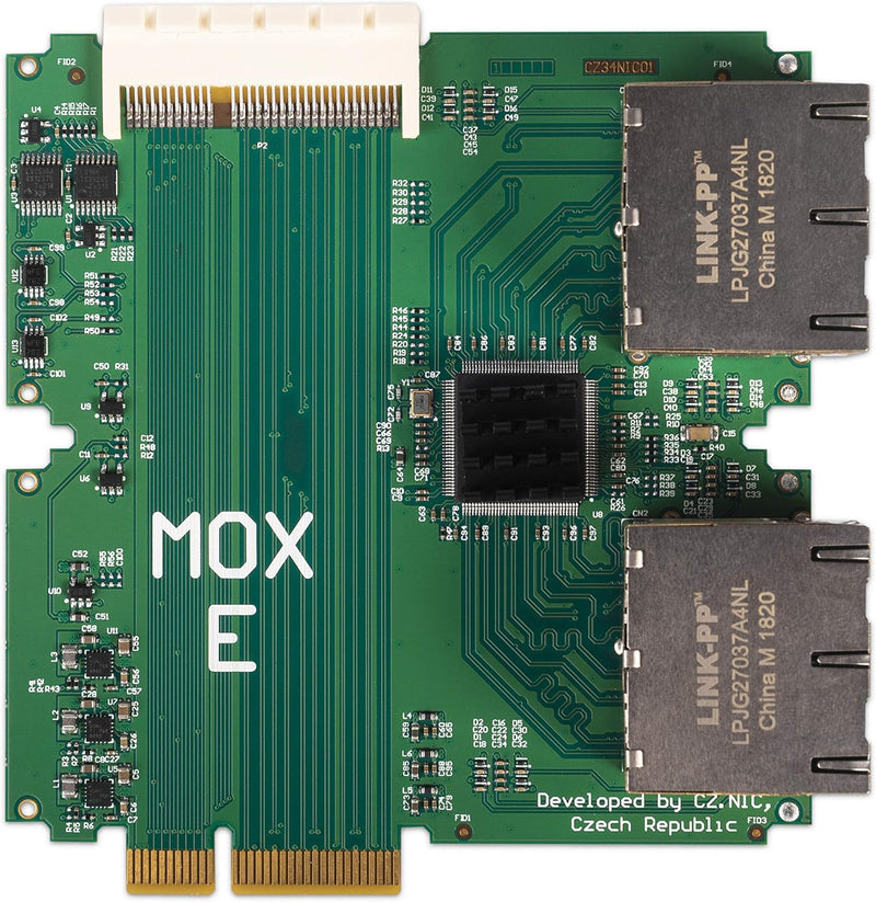 Turris MOX E (Super Ethernet) Module | 8X LAN Port 10/100/1000 Mbps (RJ-45), Pass-Through SGMII Bus