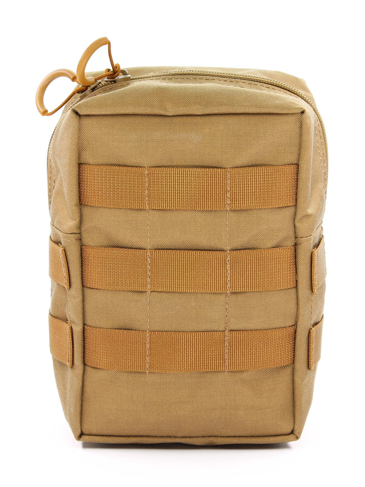 Zentauron Reissverschlusstasche Medium mit MOLLE-System I BW-Tasche, Rucksack Zusatztasche aus Cordu