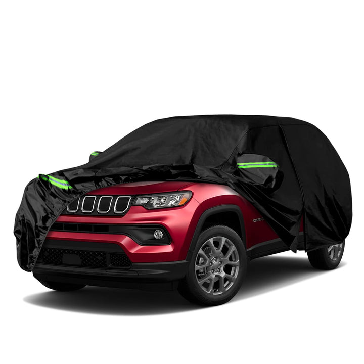 Autoabdeckung Wasserdicht Passend für Jeep Compass 2007-2024, Atmungsaktiv Vollgarage Autoplane für