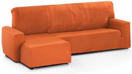 Martina Home - Sofabezug für Chaiselongue, Modell Túnez, modernes Design, Stoff, Orange, kurzes Eckt